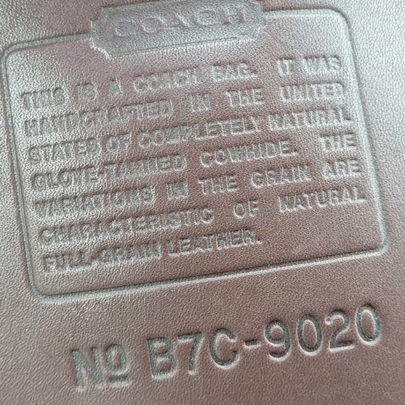 Vintage Coach Ergo Mini Boho zip bag 1998 9020 Mini Shoulder Brown Mahogany Y2k - Picture 6 of 9